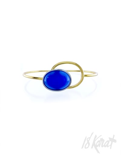 Turquoise Agate Clip-On Bracelet - 18Karat Studio+Gallery
