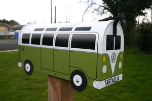 Image of 21 Window Made To Order Volkswagen Bus - Eden Green Mailbox by TheBusBox - Choose Your Color