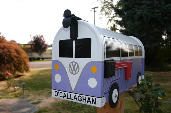 Image of Lilac Volkswagen Split Window Bus by TheBusBox - Choose Your Color VW Purple