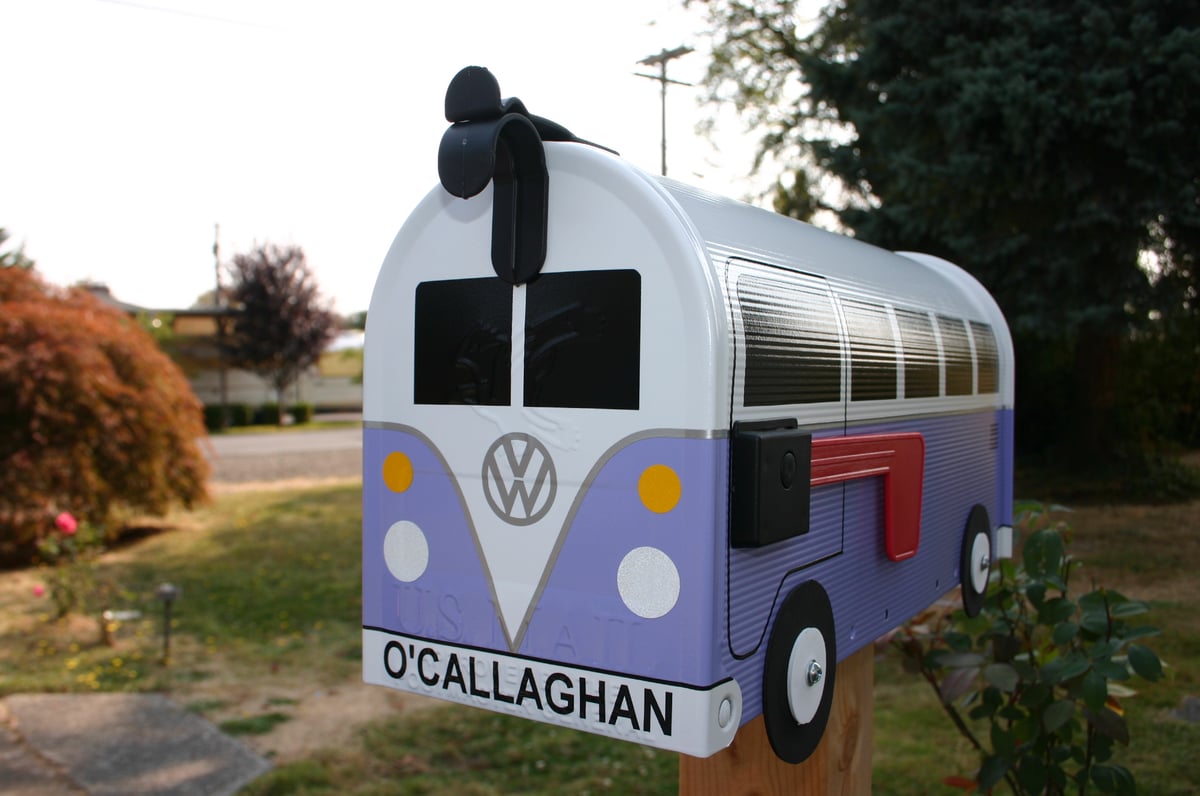 Lilac Volkswagen Split Window Bus by TheBusBox - Choose Your Color VW ...