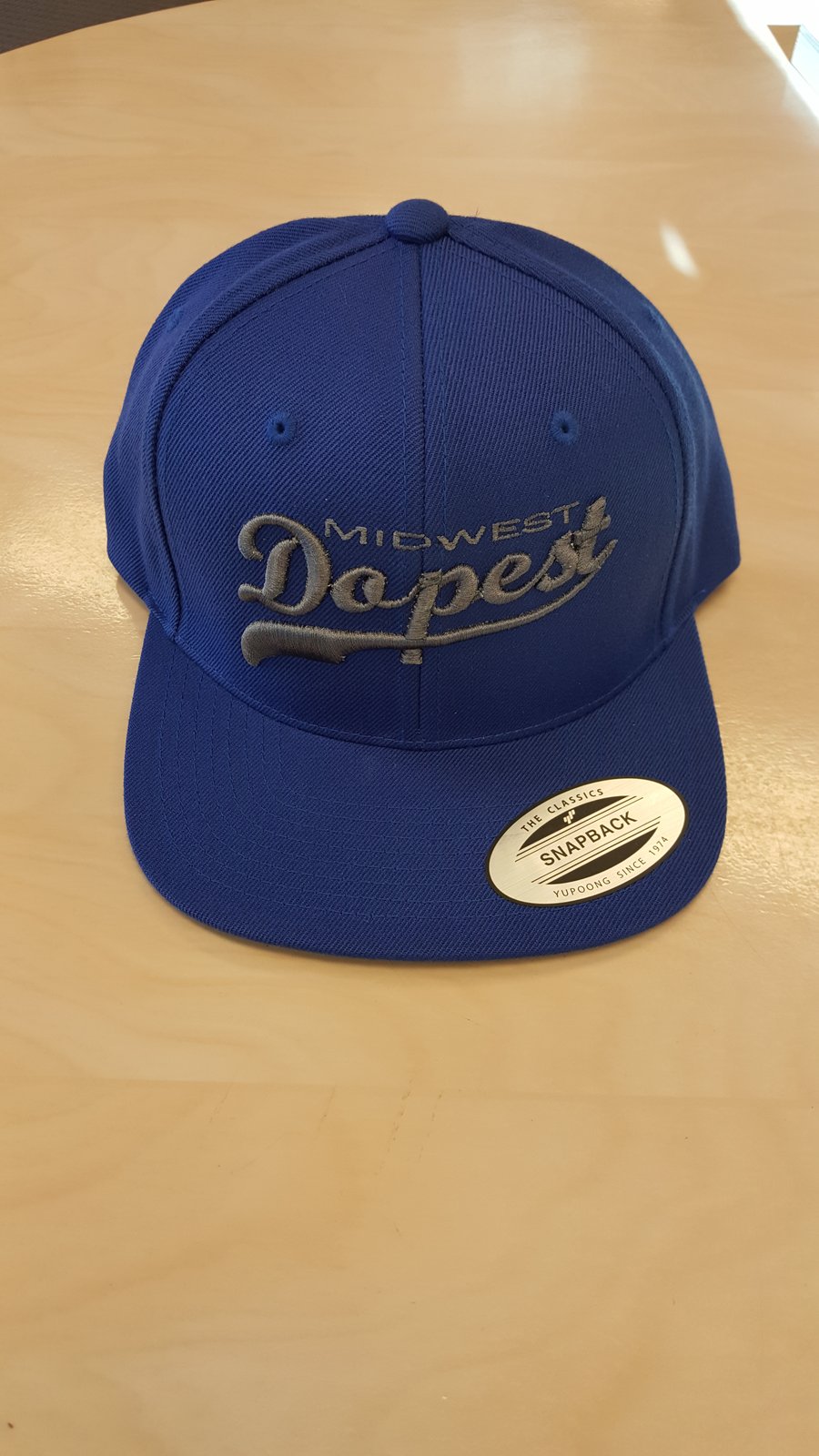 Image of MidWest Dopest Blue & Grey Snapback 