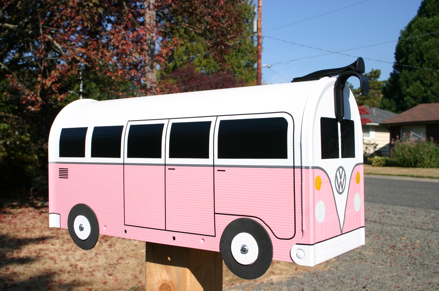 Pink Volkswagen Split Window Bus by TheBusBox - Choose Your Color VW ...