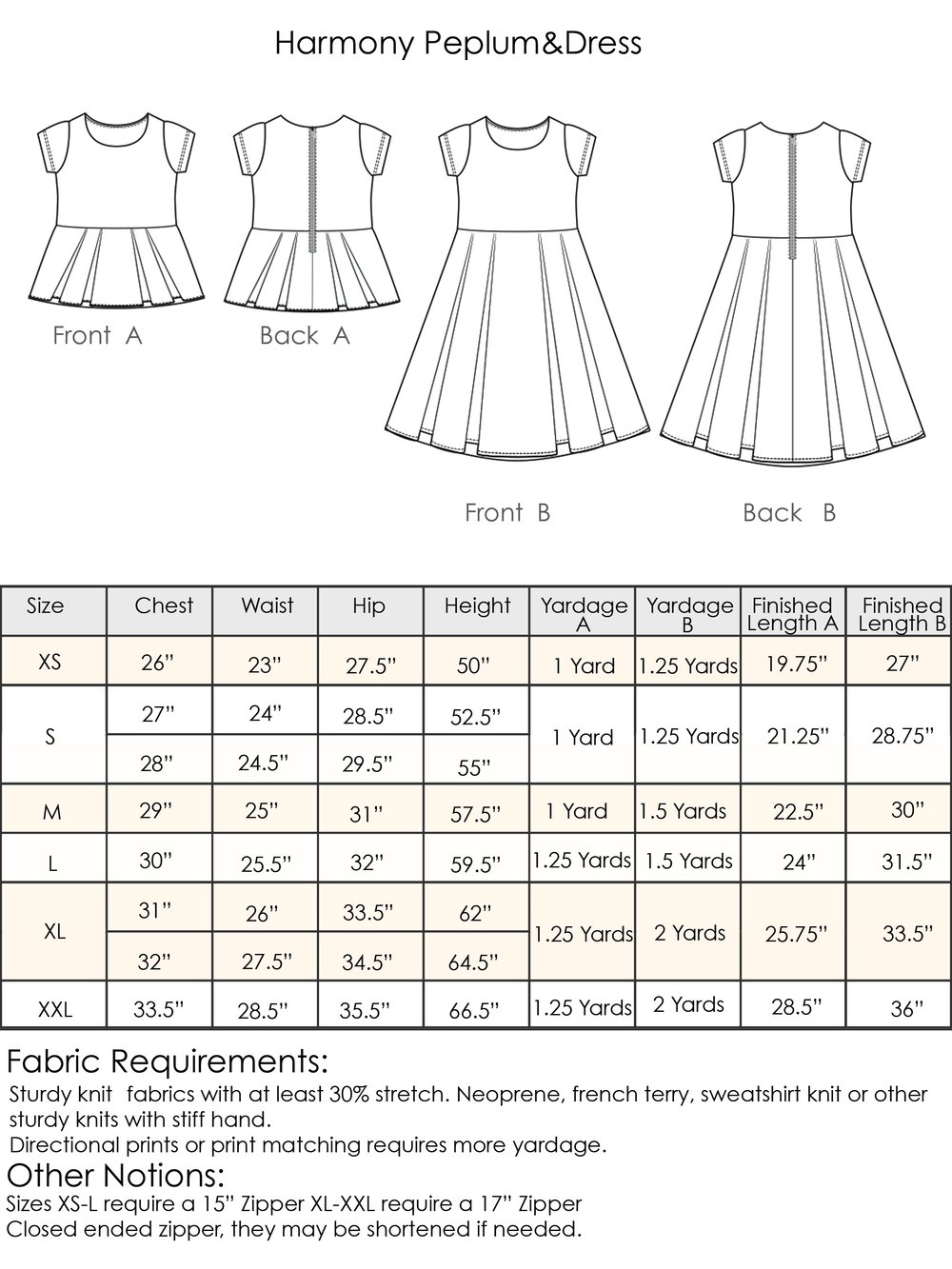 Harmony Peplum&Dress 