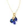 Tiny kyanite necklace 14kt gold-filled