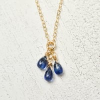 Image 3 of Tiny kyanite necklace 14kt gold-filled