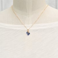 Image 2 of Tiny kyanite necklace 14kt gold-filled