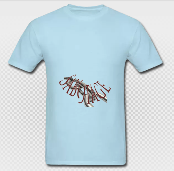 Image of Sabatoge T-Shirt Baby Blue