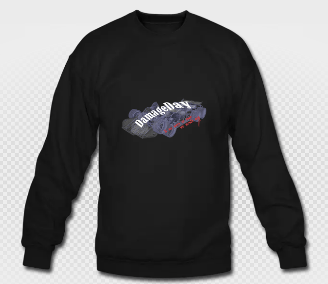 Image of Car Visual Sweatshirt Black