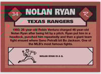 Image 2 of Game Fights Card #2 Nolan Ryan vs Ryan Ventura