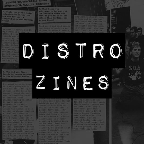 Image of DISTRO ZINES