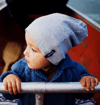 Heather Gray Slouch Beanie