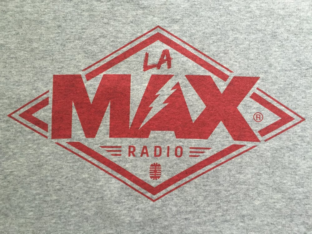 Image of Sweat-shirt  Gris - La MAX Radio - Rouge
