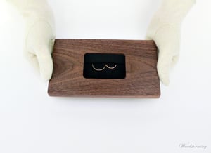 Image of Ring bearer box - ring bearer pillow - wooden wedding ring holder