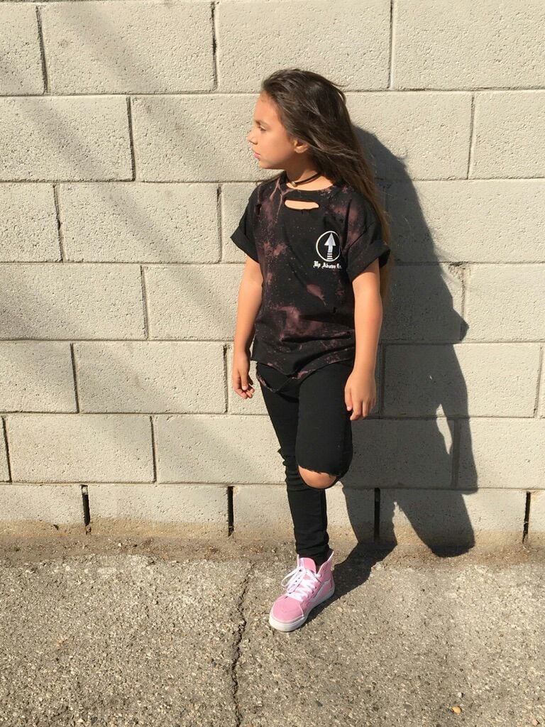 black ripped jeans for little girl