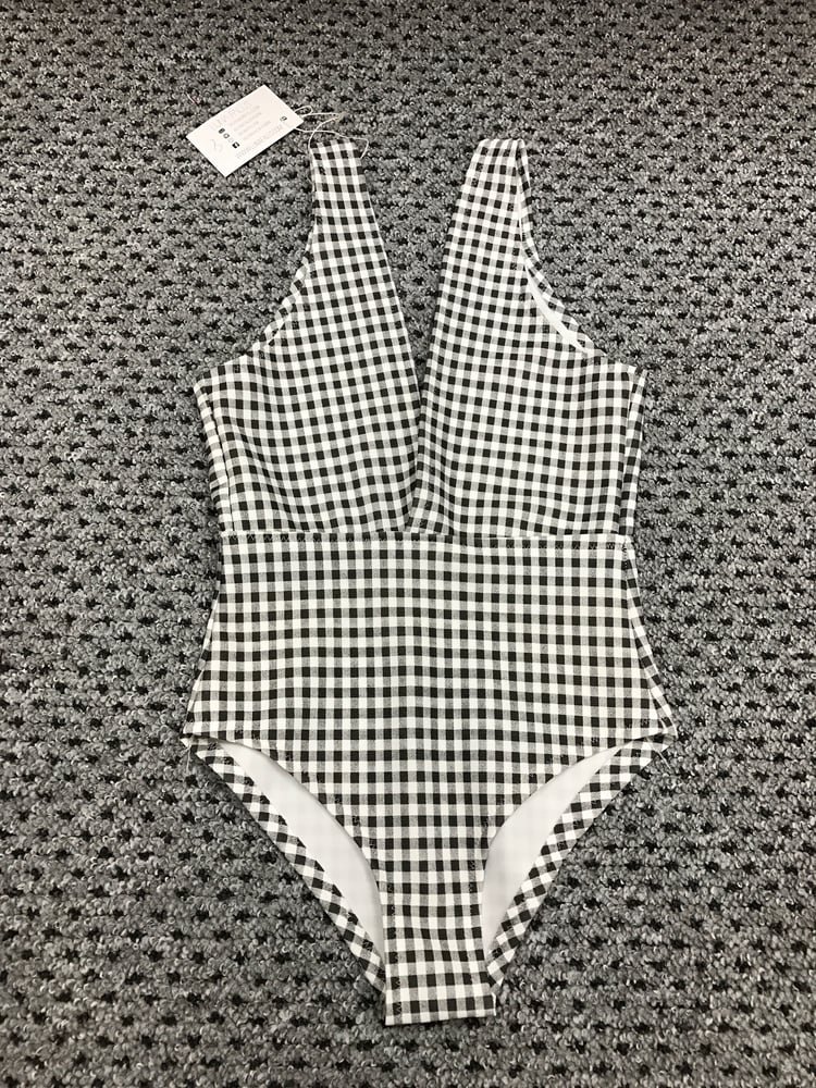 Image of GINGHAM PLUNGE - Size 6 & 8