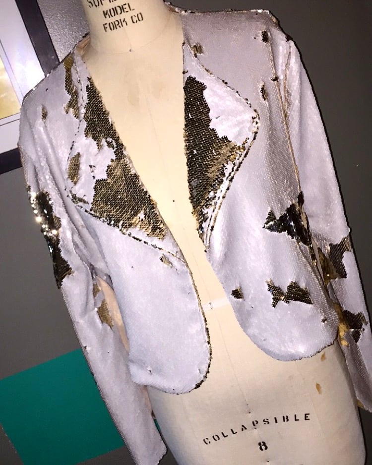 Image of Shari - two toned sequence Jacket