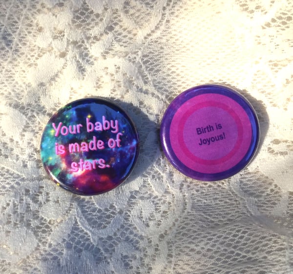 Image of Birth Phrase pin back button