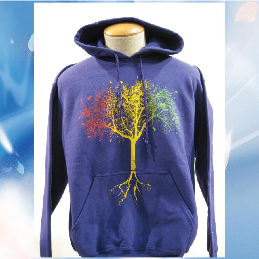 Image of Vermont 802 VTree hooded sweatshirt - Purple hoodie