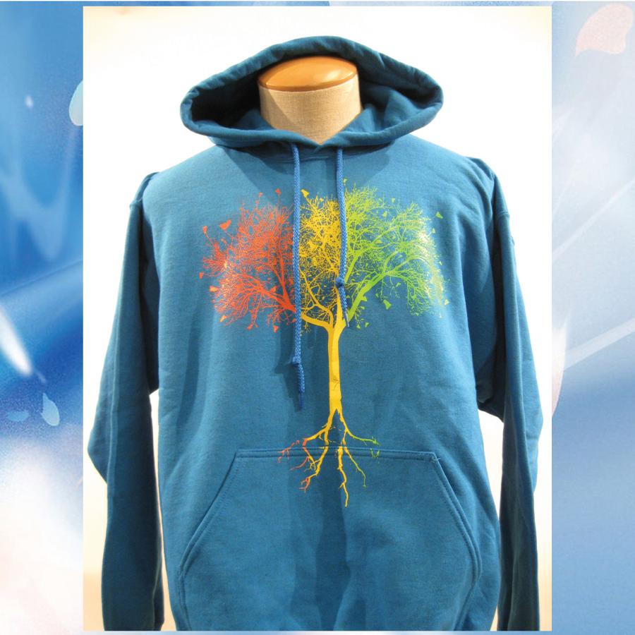 Image of Vermont 802 VTree hooded sweatshirt - Sapphire hoodie