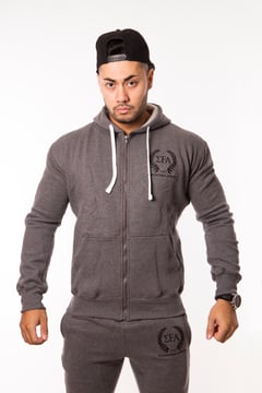 Elite Hoody - Charcoal/Black - Elite Fitness Apparel