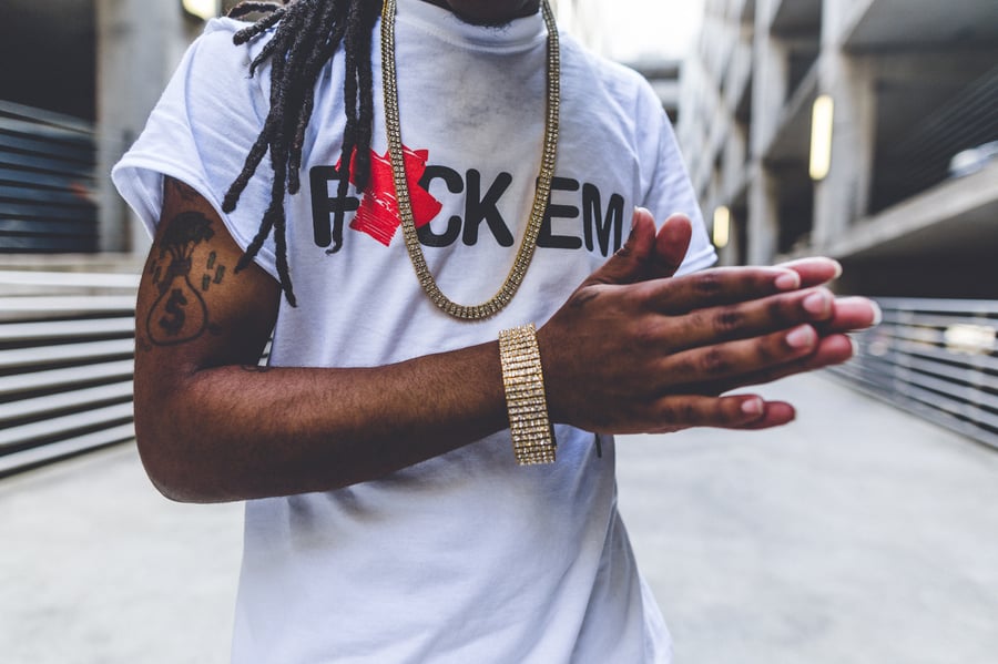 Image of Original Fxck Em Logo [white tee]
