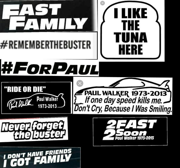 Image of PAUL WALKER COLLECTION FAST & FURIOUS