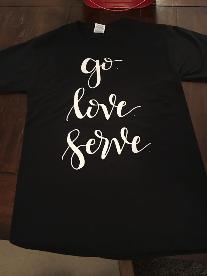 go serve love t shirt