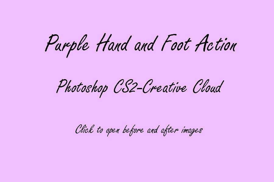 ps cs2 cc purple hand and foot c son kissed photography