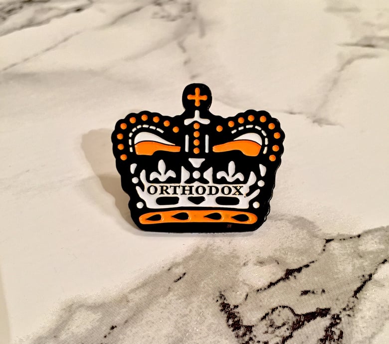 Image of Uprising crown enamel pin