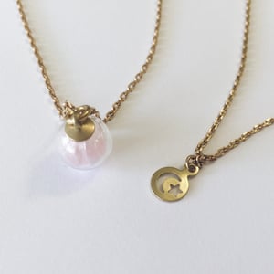 Image of Little Pieces of Rose Quartz - gold or silver