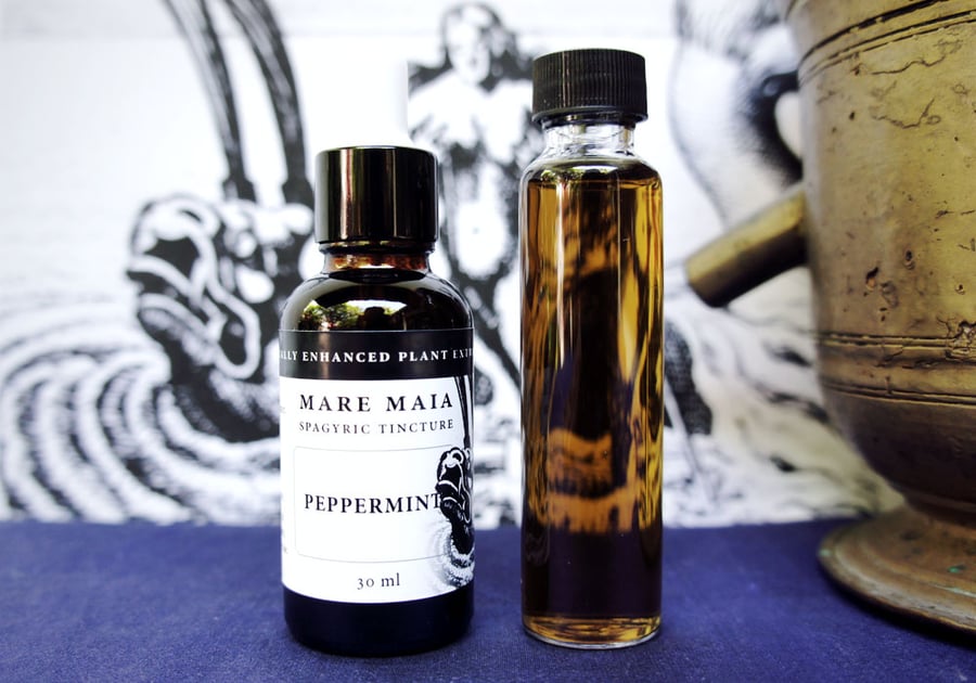 Image of PEPPERMINT spagyric tincture - alchemically enhanced plant extraction