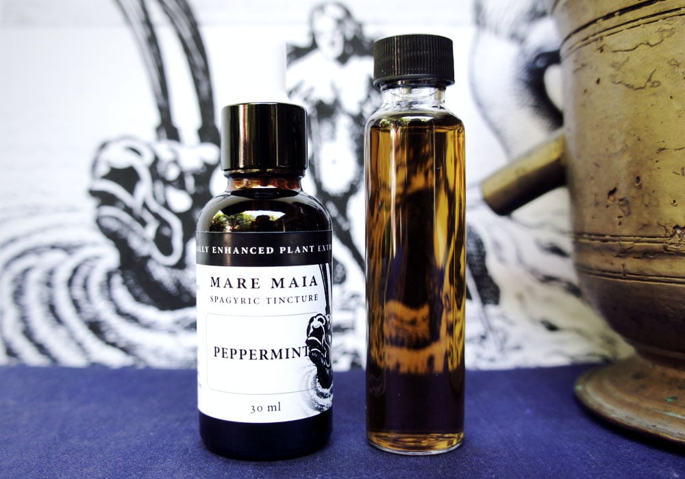 Image of PEPPERMINT spagyric tincture - alchemically enhanced plant extraction