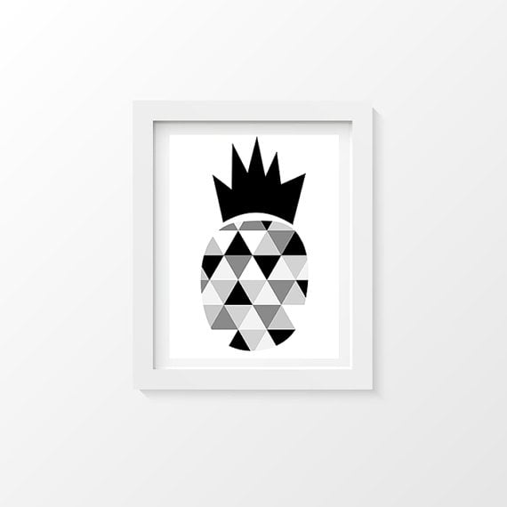 Image of Affiche "ananas géométrique"