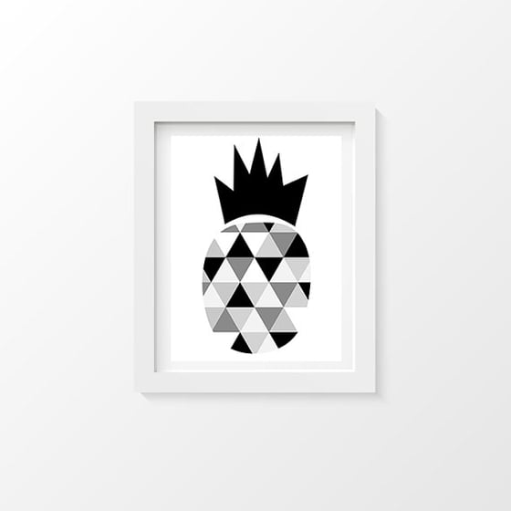 Image of Affiche "ananas géométrique"
