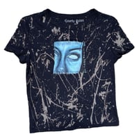 Image 1 of “PIERCED GHOST” Custom Hand Painted Baby Tee MEDIUM