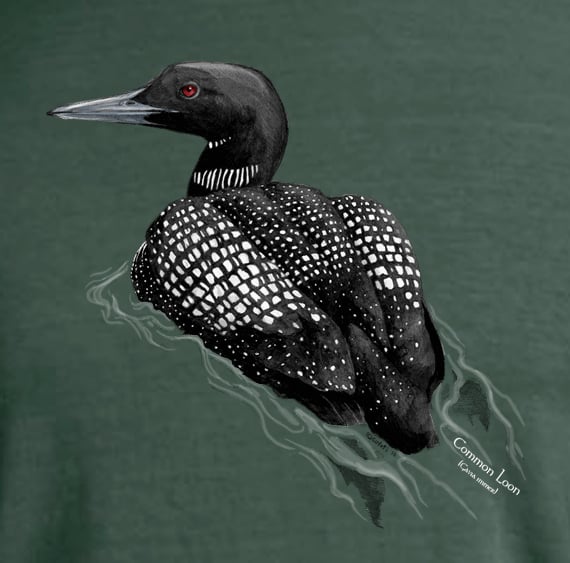 Loon garment dyed t-shirt / Coyote Graphics