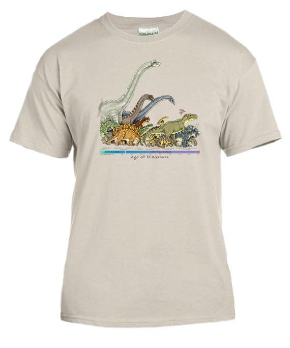 Image of Dinosaur Timeline adult t-shirt