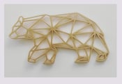Image of MÃ©daillon tendance origami: ours et trophÃ©e 