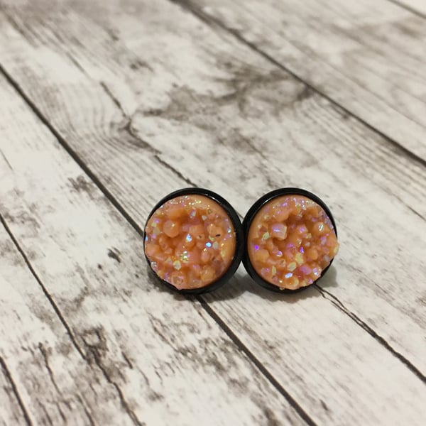 Image of Halloween faux druzy earrings