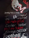 "Sparkling" Football Mom (2 Different Designs)