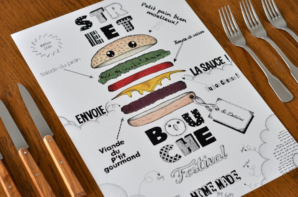 Image of Print Street Bouche - by Miss KinKy