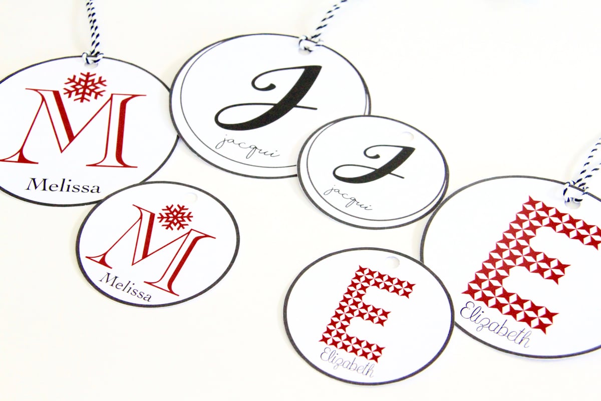 Image of Initial Gift Tags