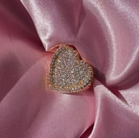 Large lux heart ring