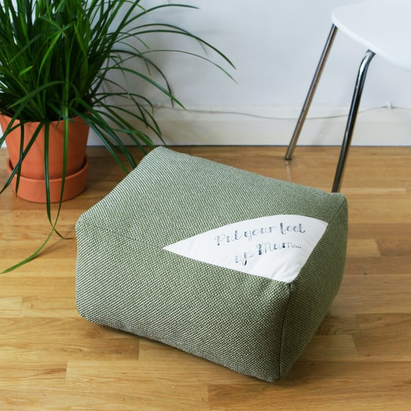 Image of Made to order 'Put Your Feet Up Mum' pouffe