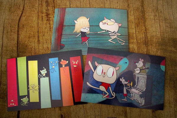 Image of Postal Cards Set (3) - Wackatdooo