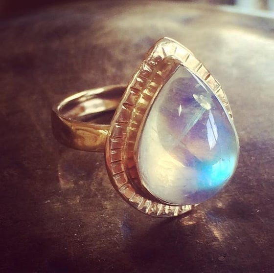 Image of Lady of the Woods Moonstone Ring
