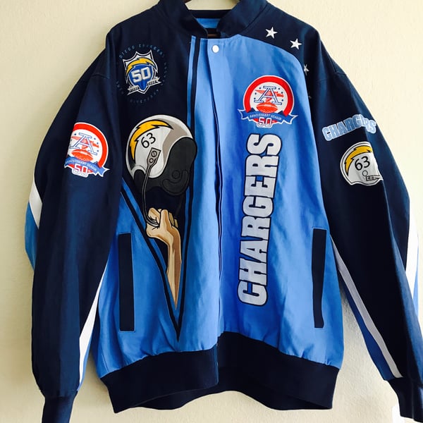 Image of NWT 50th Anniversary Chargers Jacket