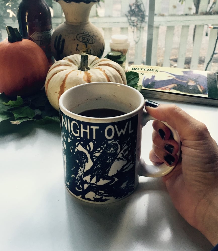 Image of NIGHT OWL Ceramic Coffee Mug, Vintage Flair