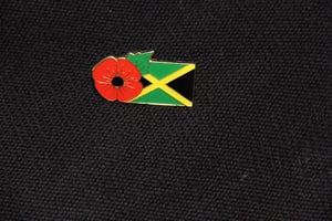 Image of JAMAICA FMN Poppy/Flag Combo Medal (28mm x 15.5mm)