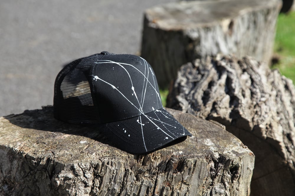 Image of Black Splatter Trucker Cap